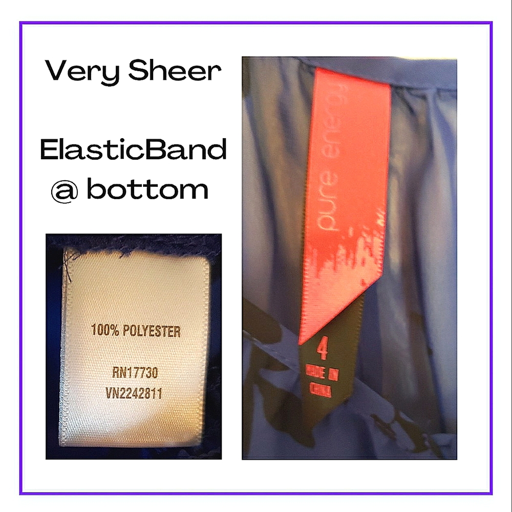 🔥NWOT/SHEER BLOUSE - Picture 2 of 3